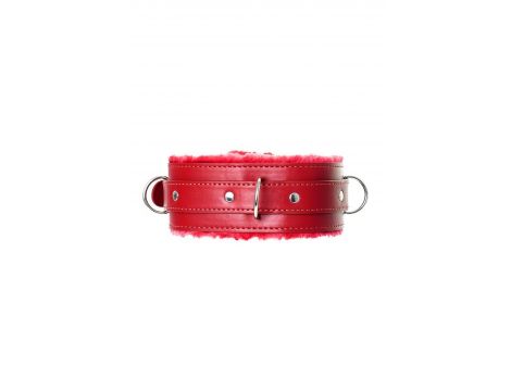 Anonymo collar, PU leather, red