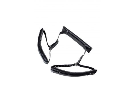 Anonymo fixing sling, PU leather, black, 145 cm - 8