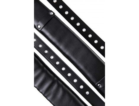 Anonymo fixing sling, PU leather, black, 145 cm - 4