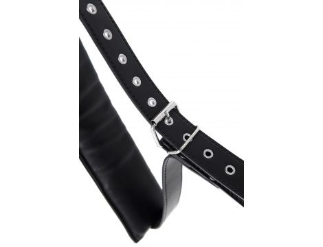 Anonymo fixing sling, PU leather, black, 145 cm - 6