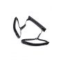 Anonymo fixing sling, PU leather, black, 145 cm - 9