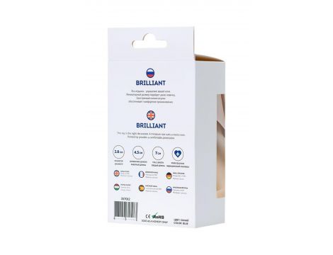 Korek analny miniaturowy ToDo Brilliant Blue niebieski 7 cm wodoodporny