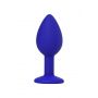 Korek analny miniaturowy ToDo Brilliant Blue niebieski 7 cm wodoodporny - 4
