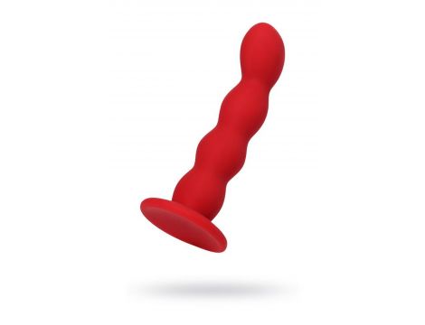 Dildo analne małe faliste czerwone Favorite ToDo z przyssawką