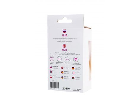 Mały korek analny ToDo Hub różowy wodoodporny 7 cm - 8