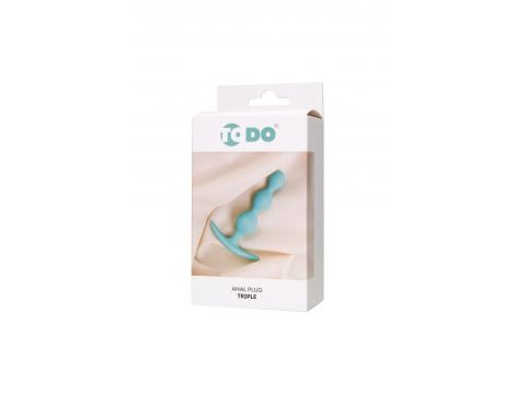 ToDo by Toyfa Anal plug Triple, silicone, mint, 10.5 cm, O 2.4 cm - 6
