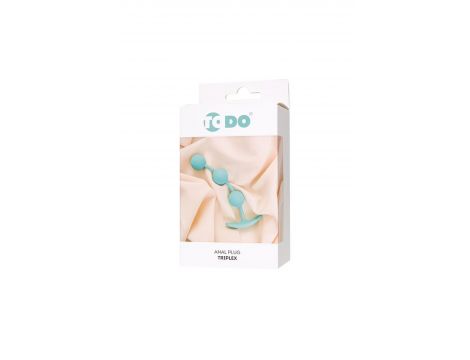ToDo by Toyfa Anal plug Triplex, silicone, mint, 15 cm, O 2.5 cm - 2