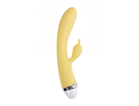 Wibrator króliczek Flovetta Aster silikonowy żółty USB 22 cm - 5