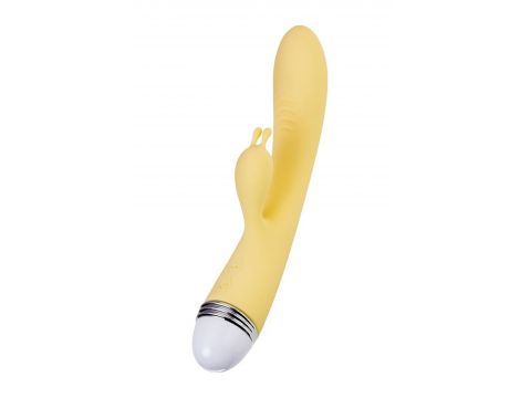Wibrator króliczek Flovetta Aster silikonowy żółty USB 22 cm - 7