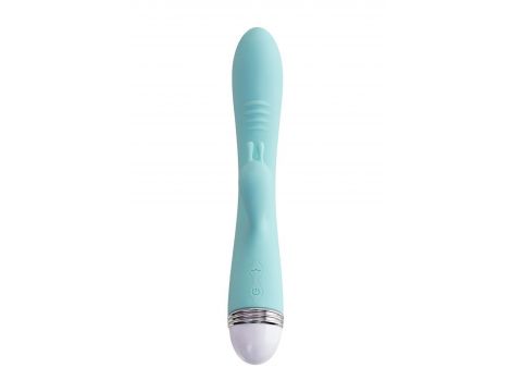 Wibrator króliczek Flovetta Iris silikonowy miętowy USB 22 cm - 2