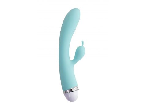 Wibrator króliczek Flovetta Iris silikonowy miętowy USB 22 cm - 3
