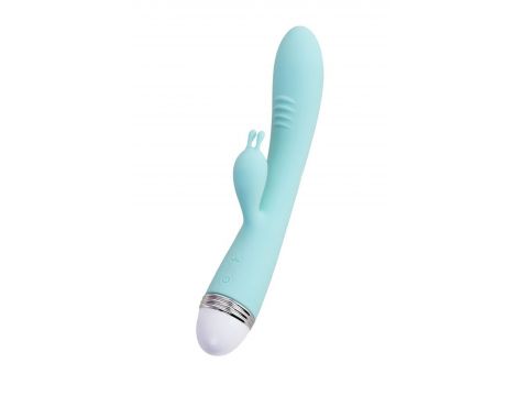 Wibrator króliczek Flovetta Iris silikonowy miętowy USB 22 cm - 7