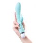 Wibrator króliczek Flovetta Iris silikonowy miętowy USB 22 cm - 6