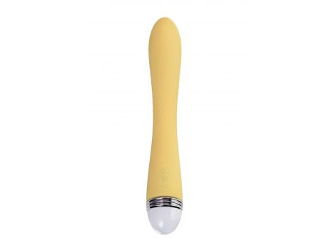 Wibrator punktu G Flovetta Calla silikonowy żółty USB 22 cm