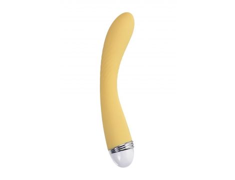 Wibrator punktu G Flovetta Calla silikonowy żółty USB 22 cm - 2