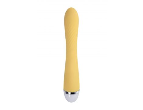 Wibrator punktu G Flovetta Calla silikonowy żółty USB 22 cm - 5