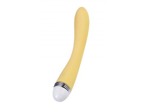 Wibrator punktu G Flovetta Calla silikonowy żółty USB 22 cm - 4