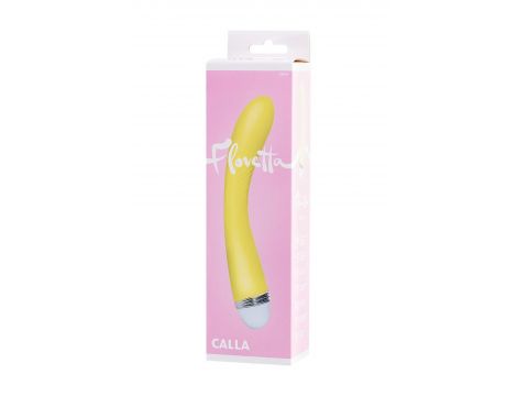 Wibrator punktu G Flovetta Calla silikonowy żółty USB 22 cm - 6