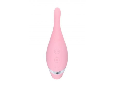 Multifunctional erogenous zone stimulator Flovetta by Toyfa DAHLIA, silicone, pink, 14 cm - 11
