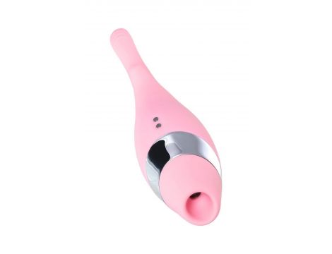 Multifunctional erogenous zone stimulator Flovetta by Toyfa DAHLIA, silicone, pink, 14 cm - 5
