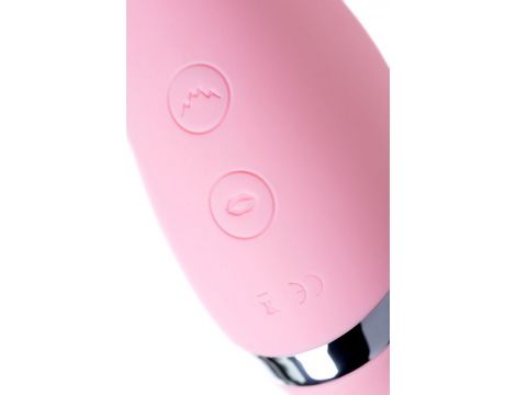 Multifunctional erogenous zone stimulator Flovetta by Toyfa DAHLIA, silicone, pink, 14 cm - 12