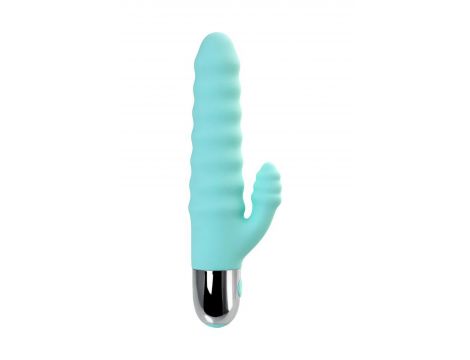 Wibrator Relief Flovetta Flax miętowy silikonowy 17,5 cm - 3