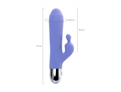 Wibrator króliczek Flovetta Crocus silikonowy fioletowy 17.5 cm USB - 10