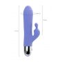 Wibrator króliczek Flovetta Crocus silikonowy fioletowy 17.5 cm USB - 11