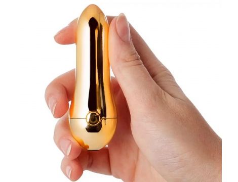 Stymulator łechtaczki Mirage WANAME DSPLASH złoty USB 9 cm - 5