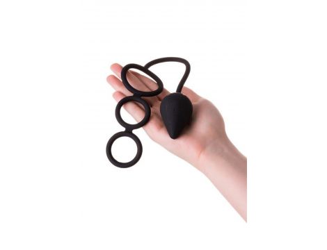 EROTIST Butt plug with an erection ring (M) - 4