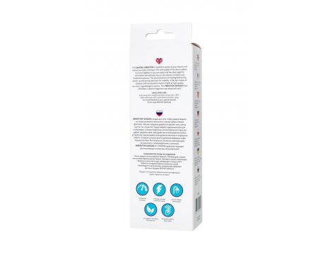 Vibrator with clitoral stimulator L'EROINA by TOYFA Sangra, silicone, burgundy, 20.5 cm - 7