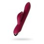 Vibrator with clitoral stimulator L'EROINA by TOYFA Sangra, silicone, burgundy, 20.5 cm - 4