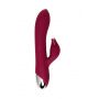Vibrator with clitoral stimulator L'EROINA by TOYFA Sangra, silicone, burgundy, 20.5 cm - 3