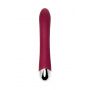 Vibrator with clitoral stimulator L'EROINA by TOYFA Sangra, silicone, burgundy, 20.5 cm - 6