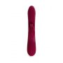 Vibrator with clitoral stimulator L'EROINA by TOYFA Sangra, silicone, burgundy, 20.5 cm - 5