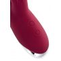 Vibrator with clitoral stimulator L'EROINA by TOYFA Sangra, silicone, burgundy, 20.5 cm - 9