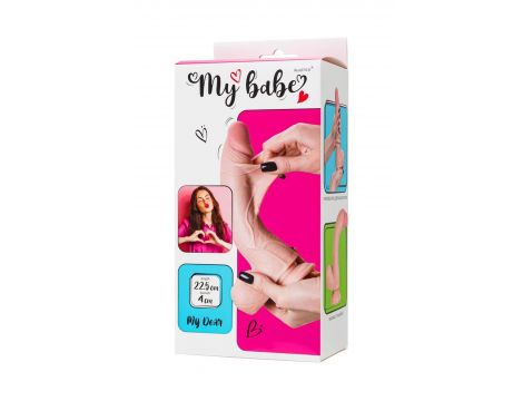 Dildo realistyczne My Babe by RealStick cieliste TPE 22 5 cm - 12