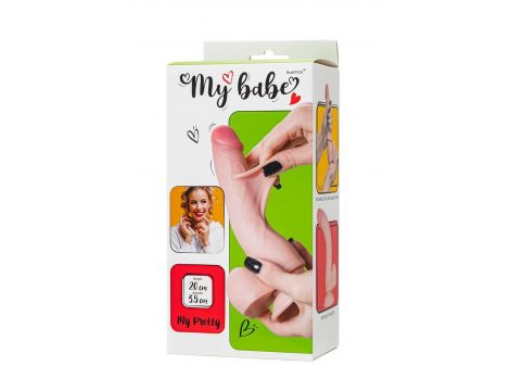 Dildo My babe by RealStick My Pretty, flesh,TPE, 20cm - 9