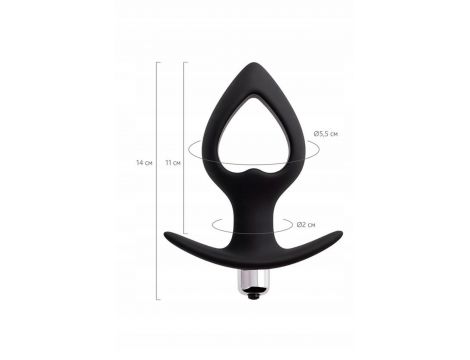 TOYFA POPO Pleasure Anal Plug Cordis M Vibro Black - 4