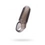 ToyFa XLover, Penis sleeve, for enlargement, TPE, transparent black, 11 cm - 4