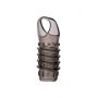 ToyFa XLover, Penis sleeve, for enlargement, TPE, transparent black, 10,5 cm - 3