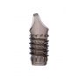ToyFa XLover, Penis sleeve, for enlargement, TPE, transparent black, 10,5 cm - 5