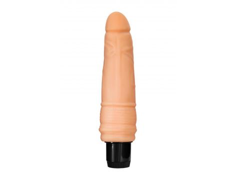 Wibrator realistyczny A Toys z pierścieniami 19 cm