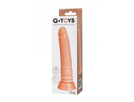 Realistyczne dildo A-Toys cieliste z przyssawką 18 cm - 7