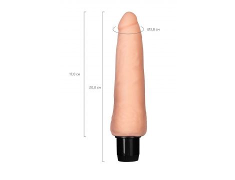 Wibrator realistyczny A-Toys Lank TPE 20 cm - 7