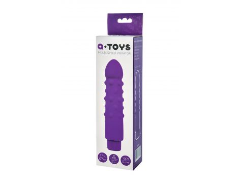A-TOYS, Vibrator, Silicone, Purple, 17 cm - 4