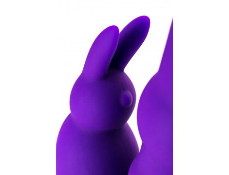 A-TOYS, Vibrator with clitoral stim, Silicone, Purple, 18 cm - 14