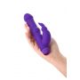 A-TOYS, Vibrator with clitoral stim, Silicone, Purple, 18 cm - 7