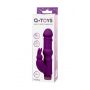 A-TOYS, Vibrator with clitoral stim, Silicone, Purple, 18 cm - 14