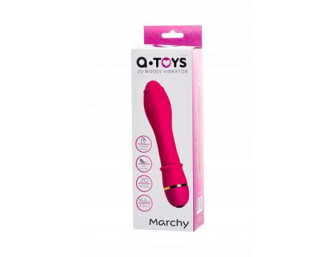 Wibrator silikonowy Marchy A Toys różowy 17 cm 20 trybów - 5